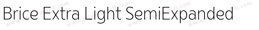Brice Extra Light SemiExpanded字体转换